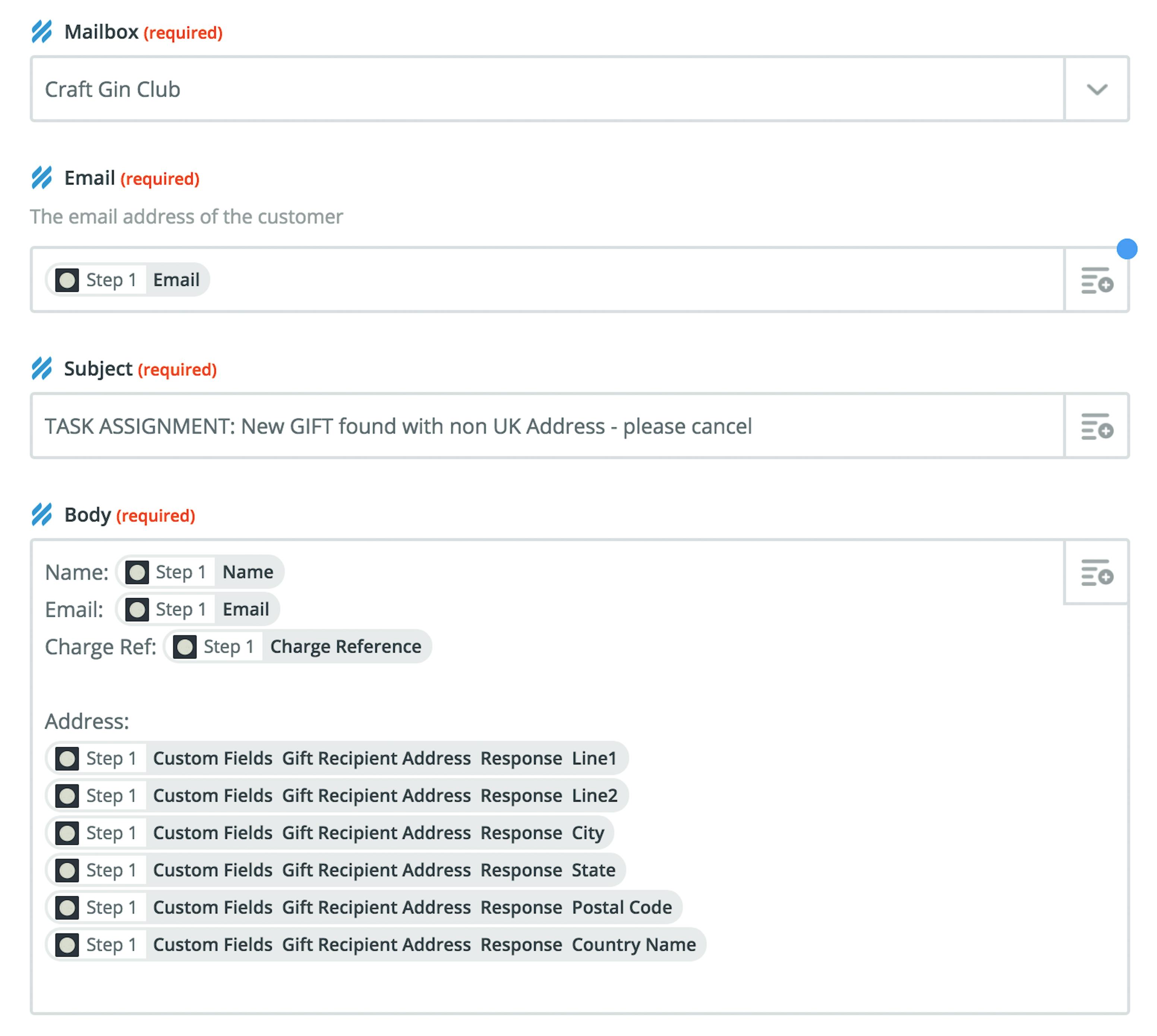 Zapier integration