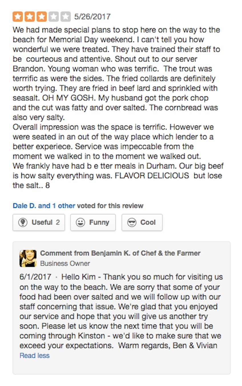 Yelp Review