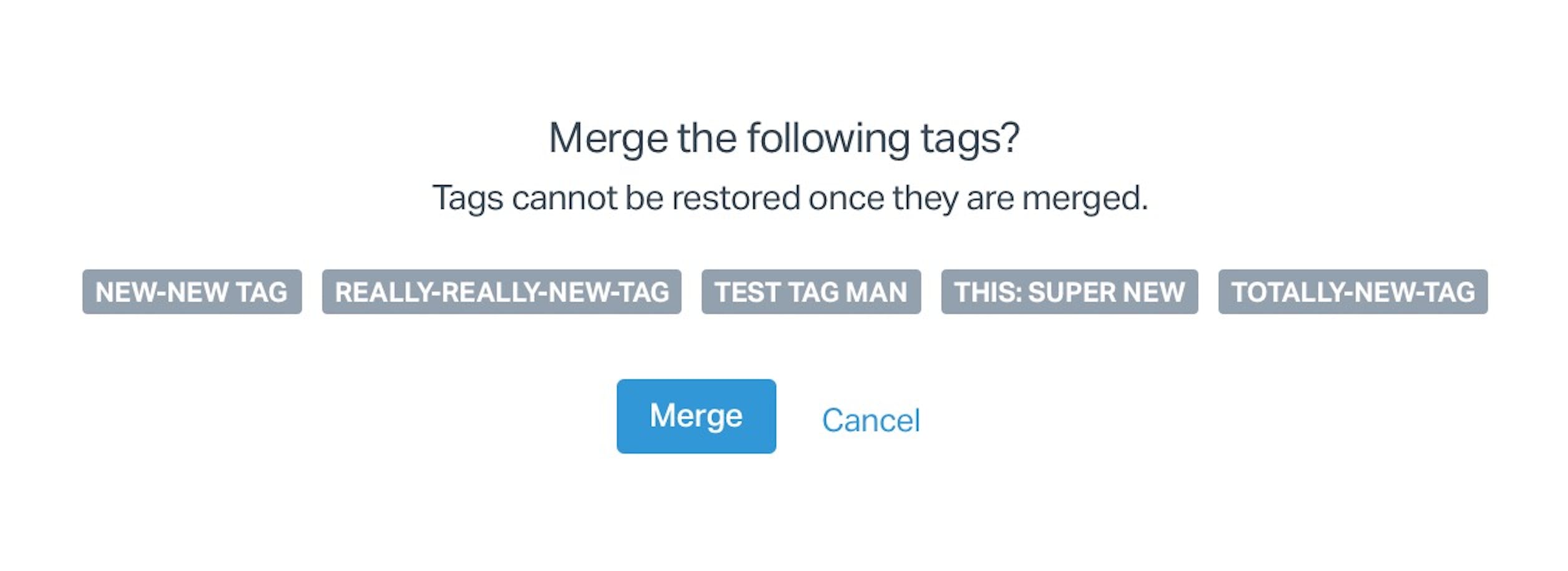 No more accidental tag merging