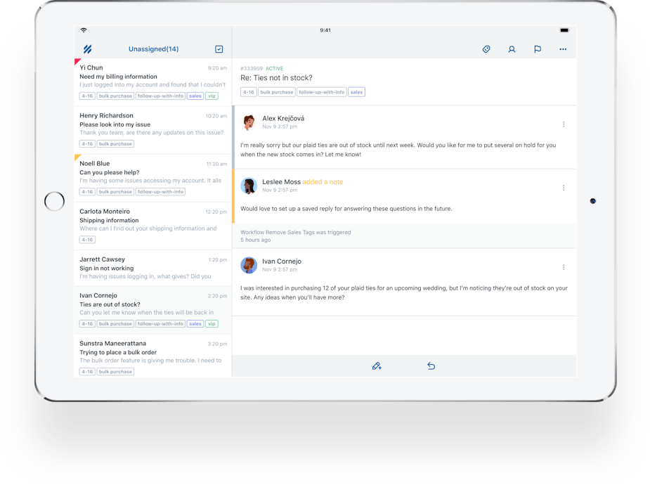 Mobile app on iPad
