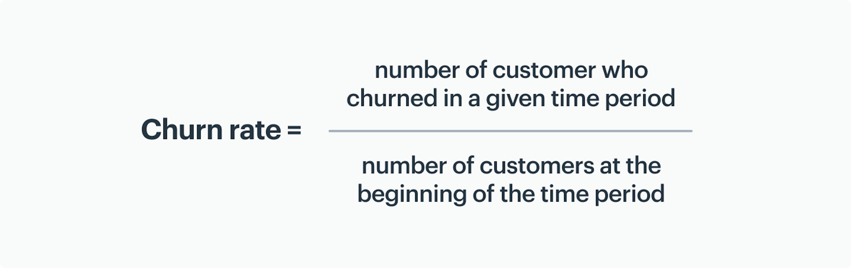 how to calculate churn rate