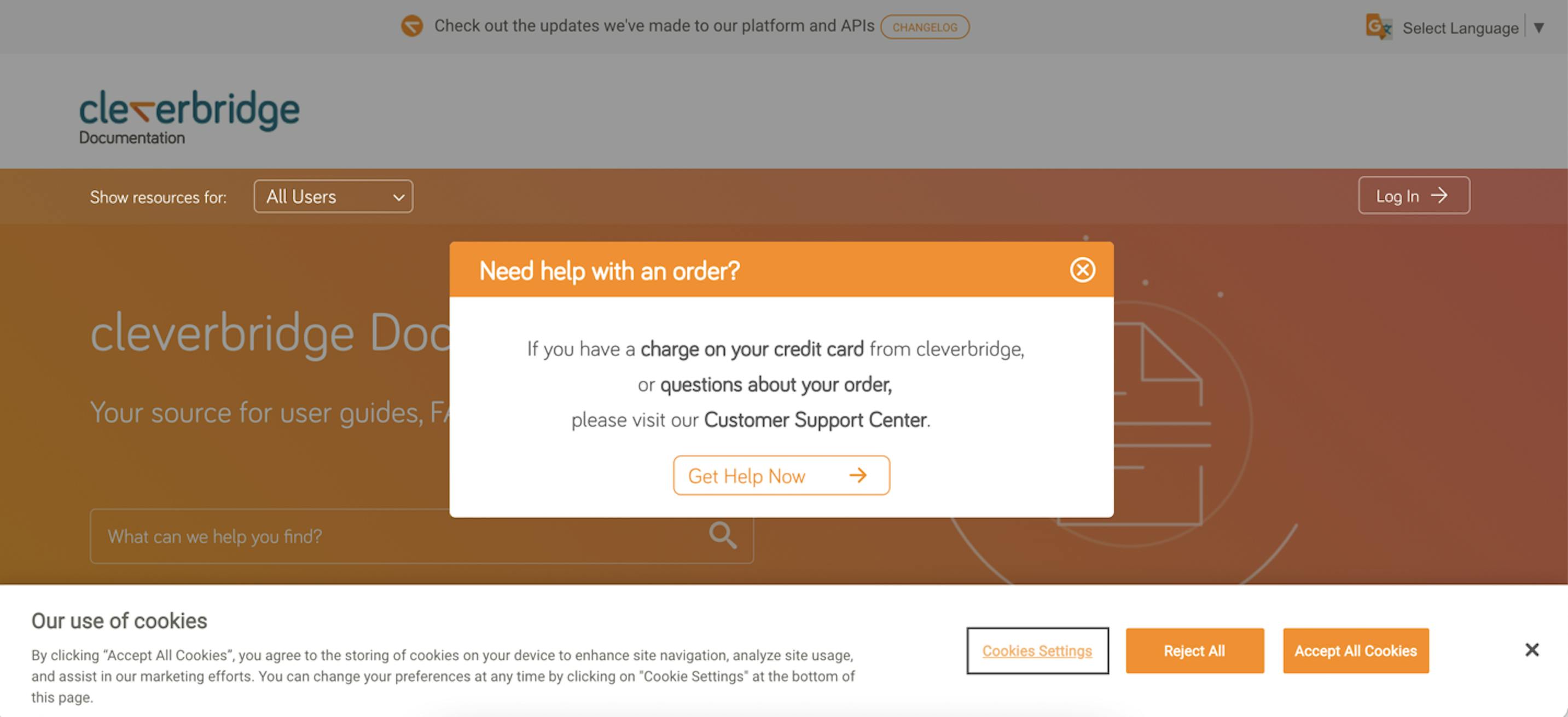 cleverbridge knowledge base example