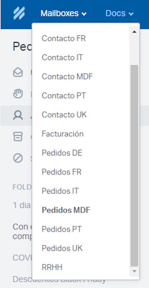 multiple mailboxes in help scout