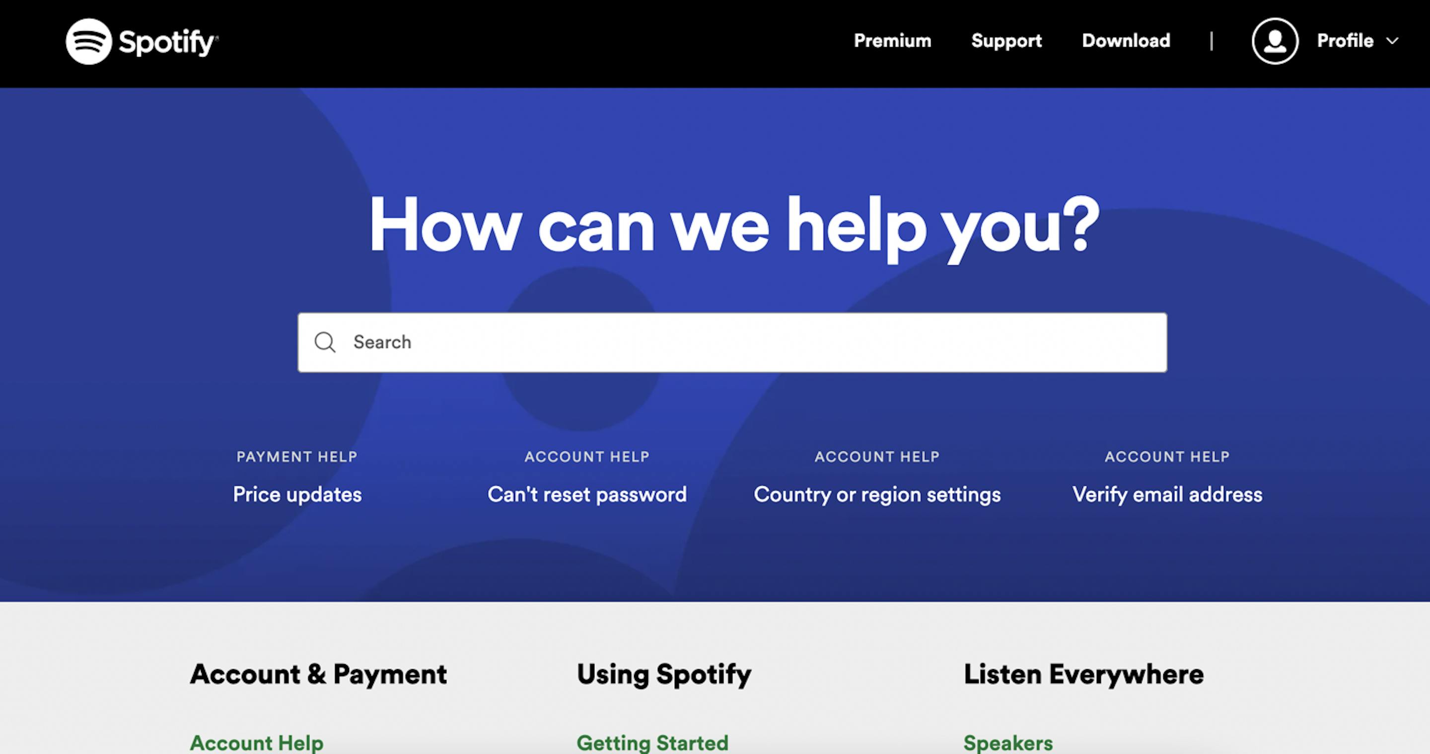 spotify knowledge base example