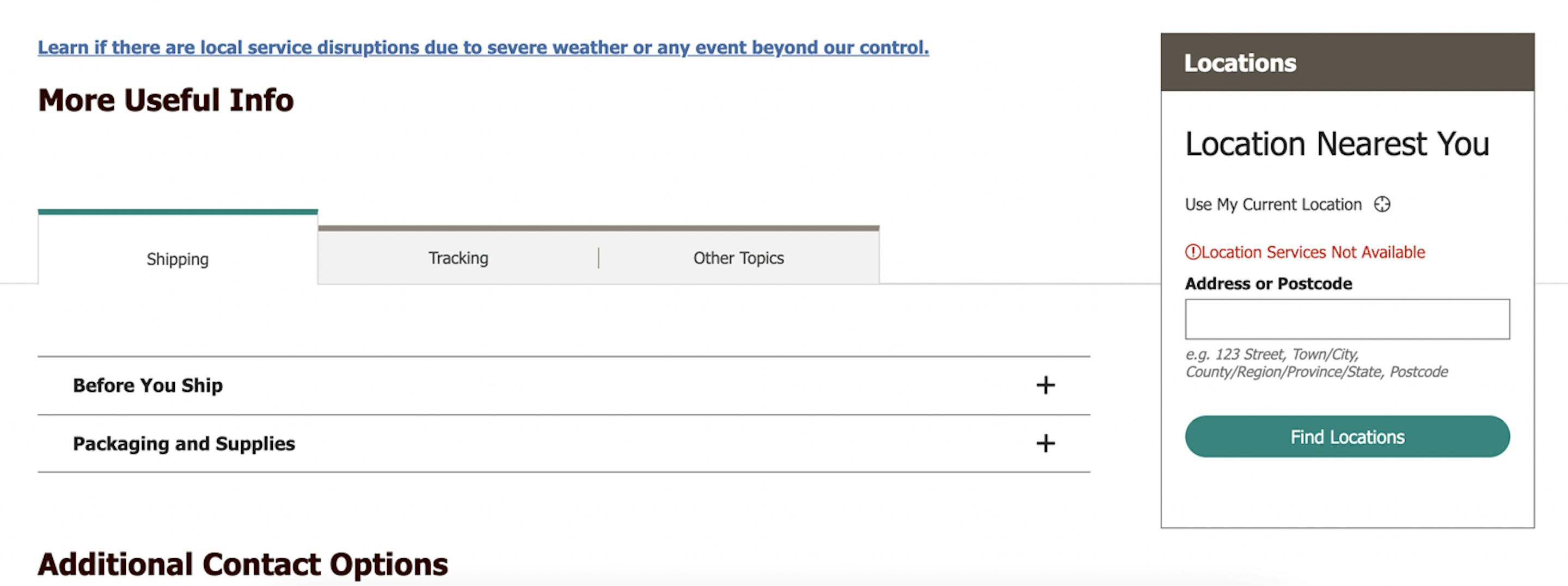 ups knowledge base example